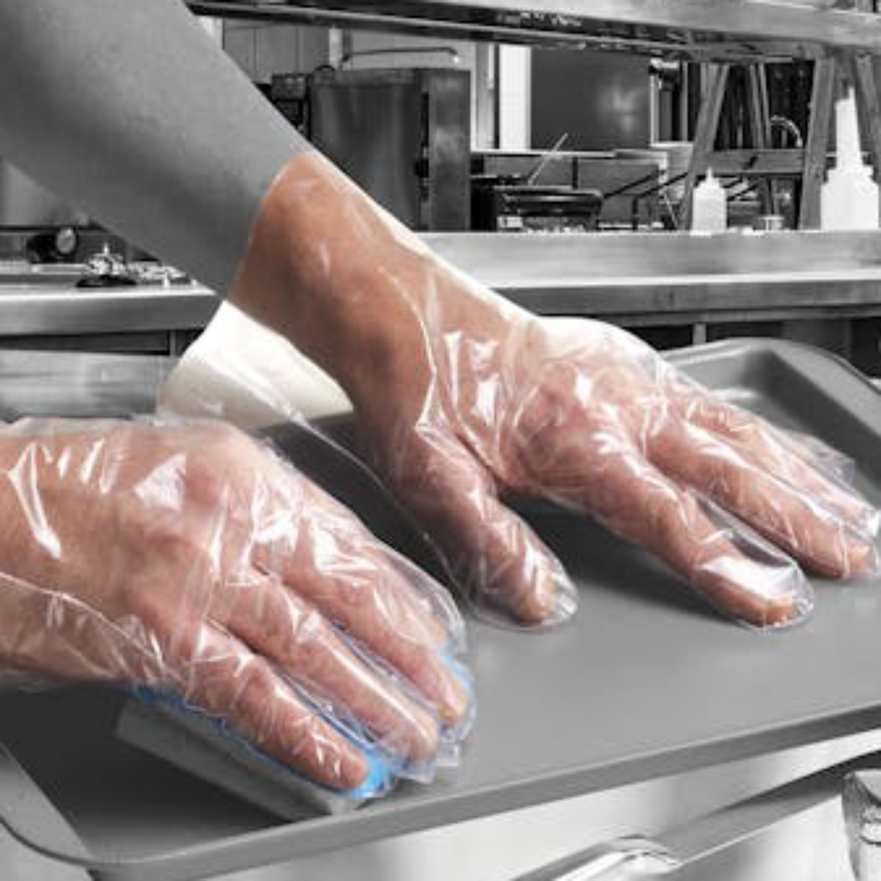 Shield Clear Polythene Disposable Gloves GD52 | www.theglovestore.co.uk