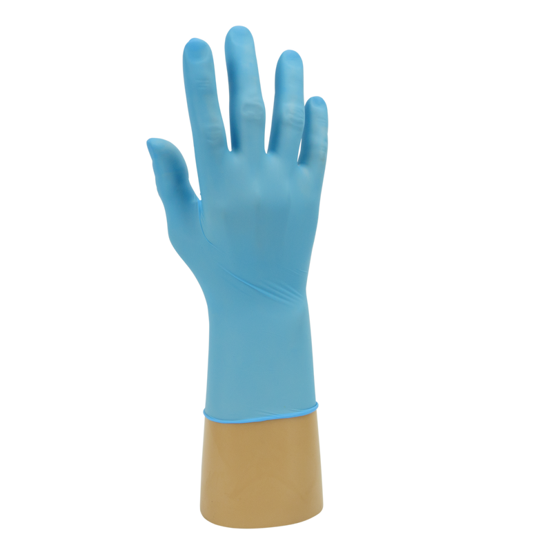 Handsafe Powder Free Blue Nitrile Examination Gloves GN83 | www.theglovestore.co.uk