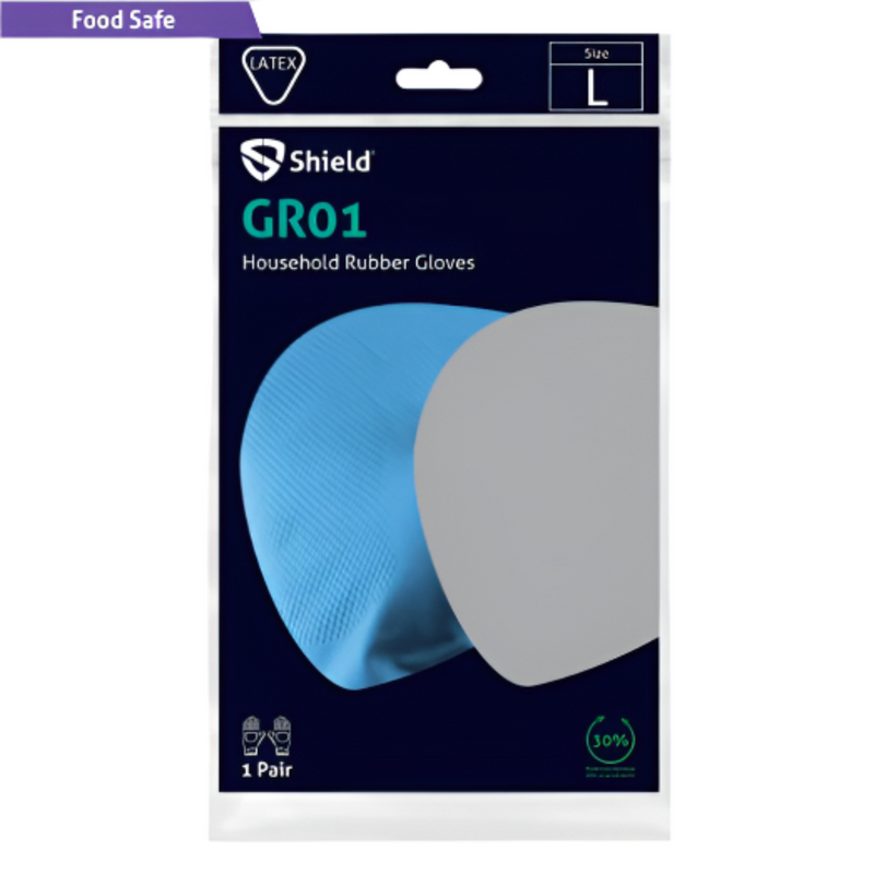Shield Household Rubber Gloves GR01 | www.theglovestore.co.uk