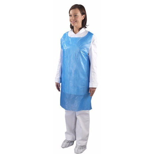 Disposable Polythene Aprons Flat Packed 2 x 100 Economy A2