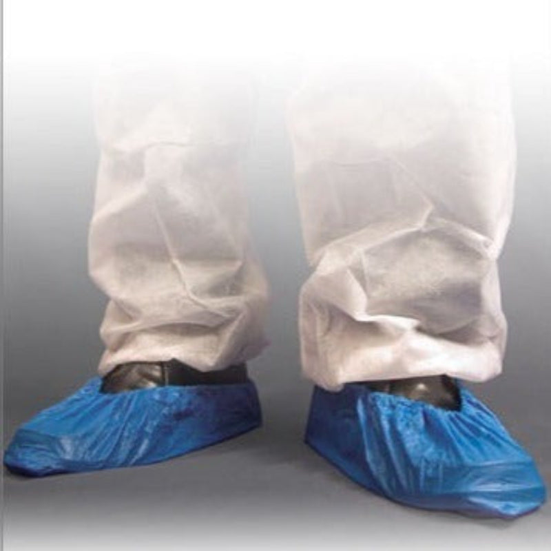 Disposable shoe covers in store sale