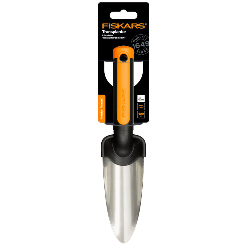 Fiskars Premium Planters Transplanter Trowel | 1000727 | www.theglovestore.co.uk