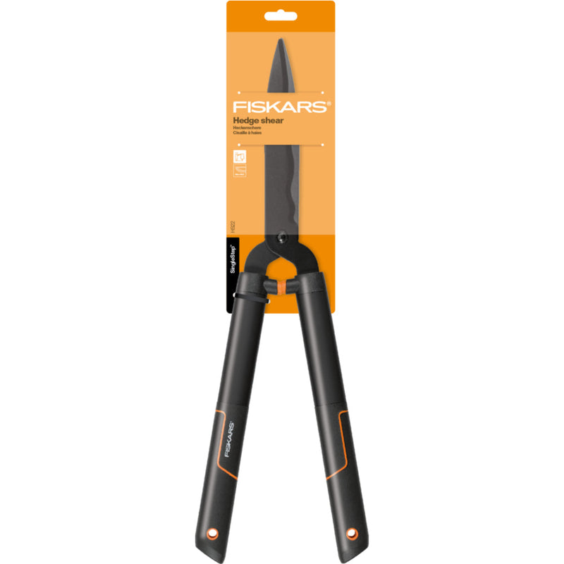 Fiskars SingleStep Hedge Shears Wavy Blade (HS22) | www.theglovestore.co.uk
