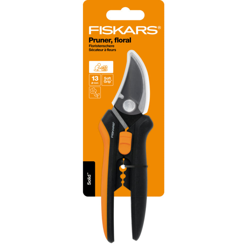 Fiskars SP14 Solid Snip Pruner Floral | www.theglovestore.co.uk