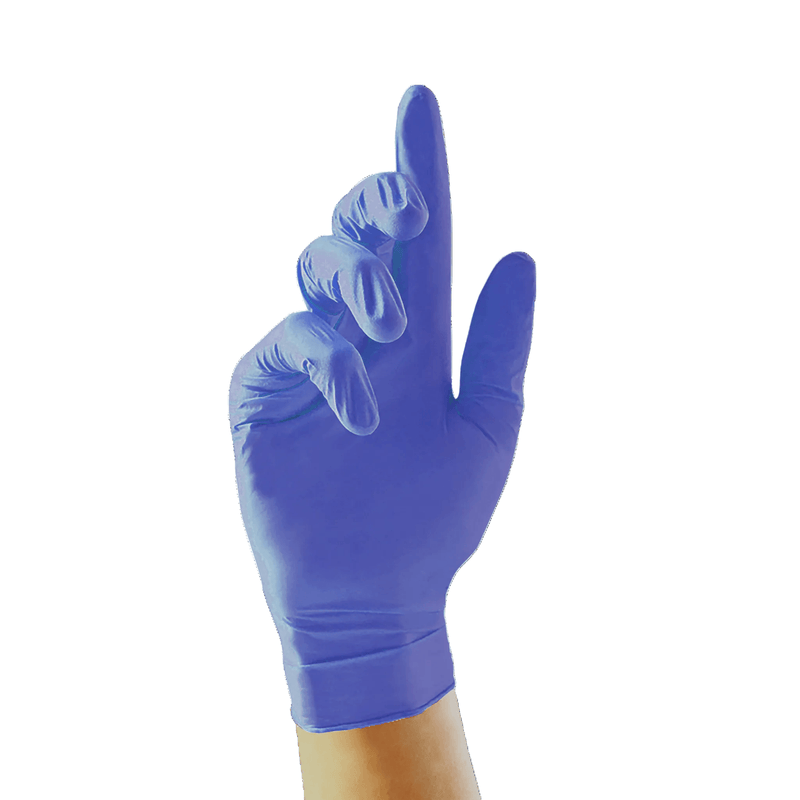 Unigloves GM008 Biotouch Blue Nitrile Examination Gloves | Single Blue Medical Grade, Nitrile Compostable Glove | www.theglovestore.co.uk