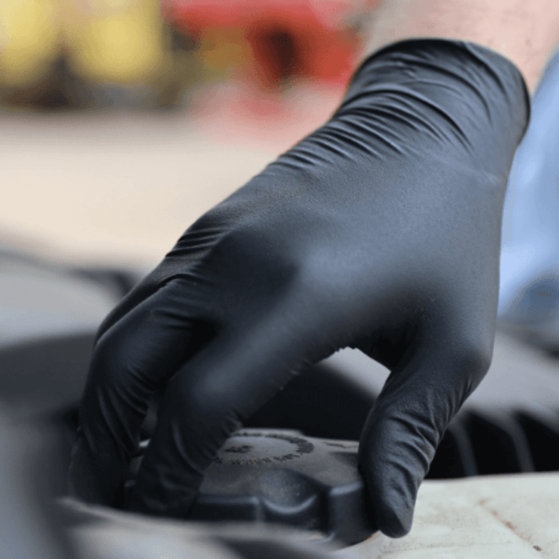 Aurelia 7399 Bold Black Nitrile Powder Free Examination Gloves | Mechanics Black Nitrile Disposable Gloves | www.theglovestore.co.uk