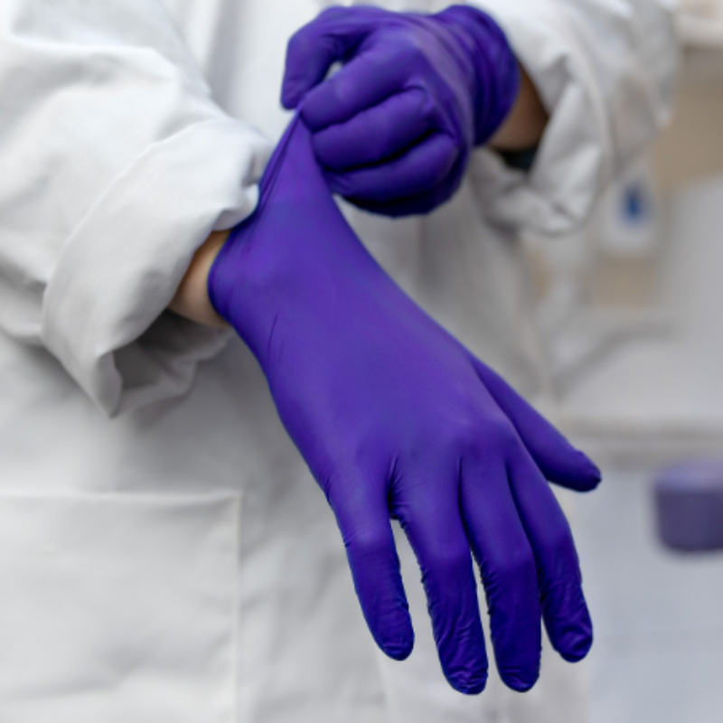Aurelia Sonic 200 Blue Nitrile Powder Free Examination Gloves (200 gloves) - 9377A | www.theglovestore.co.uk | small, medium, large, extra large