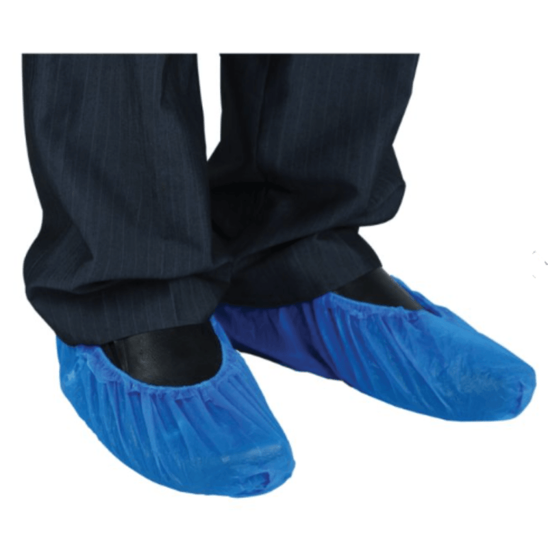 Shield Disposable Blue CPE Overshoes (41cm / 16") - DF01/16 | Buy at the www.theglovestore.co.uk today.