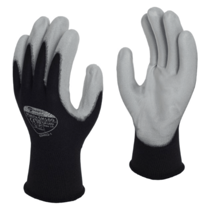 Polyco Matrix® GH100 Black Work Gloves. One pair per pack. Buy from www.theglovestore.co.uk