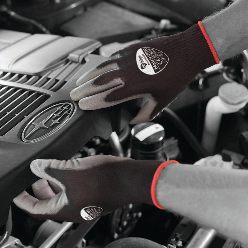 Polyco Matrix GH100 Work Gloves. One pair of black gloves. Buy from www.theglovestore.co.uk