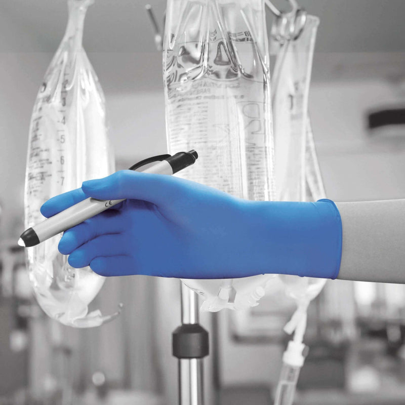 Bodyguards GL890 Blue Nitrile Powder Free Examination Gloves | Medical grade Nitrile Gloves | 100 blue nitrile gloves in a box | www.theglovestore.co.uk