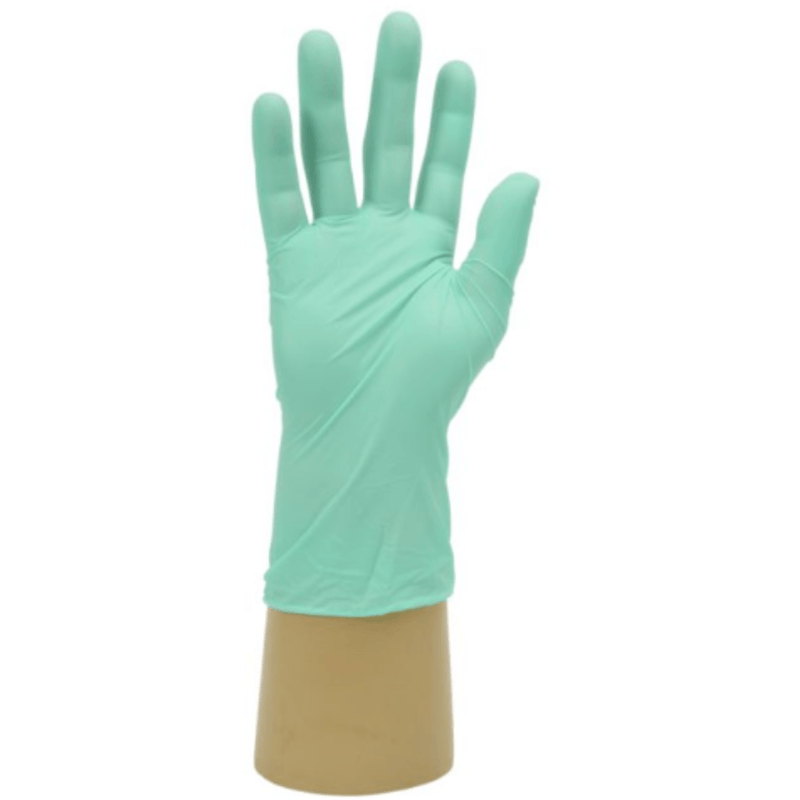 Healthline GN67 Aloe Vera Stretch Vinyl Examination Gloves | Single Medical Grade Green Vinyl Glove | www.theglovestore.co.uk