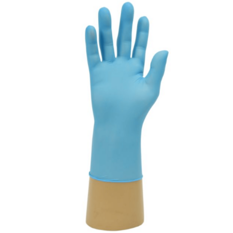 HandSafe GN90 Blue Nitrile Powder Free Examination Gloves (200 gloves in a box) | Single Blue Nitrile Glove | www.theglovestore.co.uk