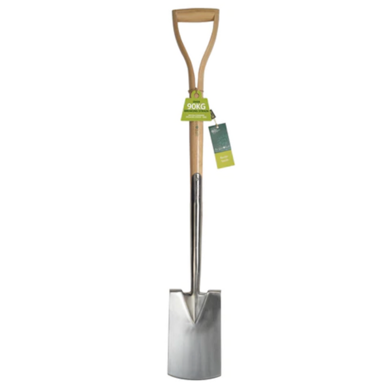 Burgon and Ball Stainless Border Spade - RHS Endorsed (GTB/SSBRHS) | Garden Spade