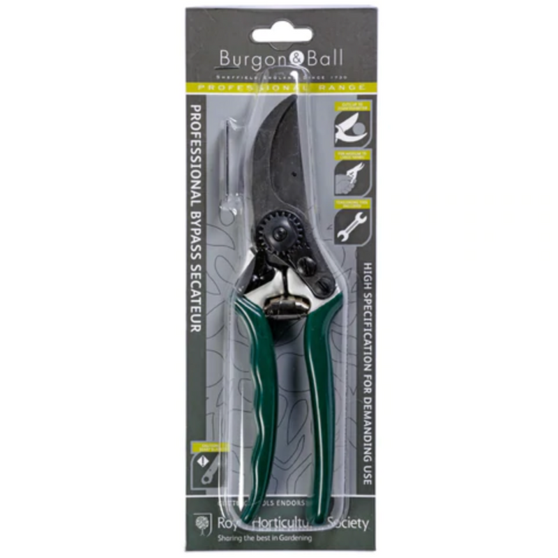 Burgon and Ball Professional Bypass Secateurs - RHS Endorsed (GTO/PRB)