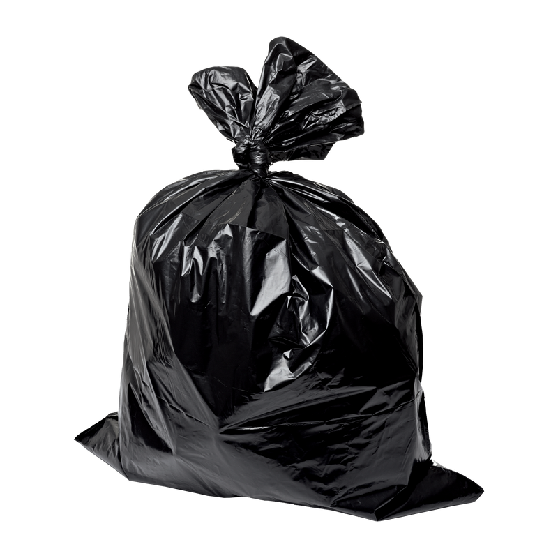 Refuse Sacks Black Polythene Extra Heavy Duty (200) - GWH2