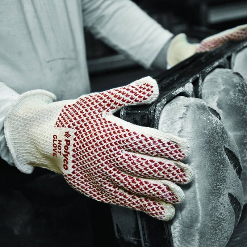 Polyco Hot Glove Short Cuff (Oven Glove) - 9010. Individual Fingers in the glove. The Glove Store