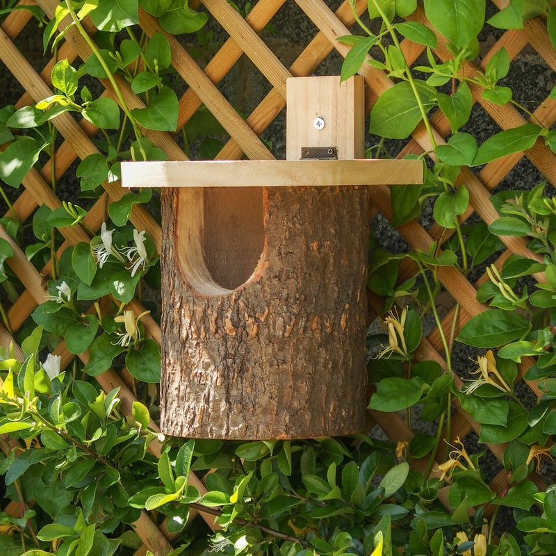 Wildlife World Natural Log Robin Nesting Box | Birds & Wildlife | Nest Box