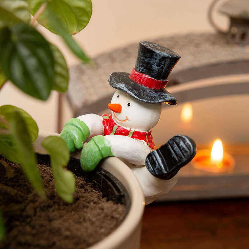 Pot Buddy 'Christmas Snowman' - Plant Pot Hanger
