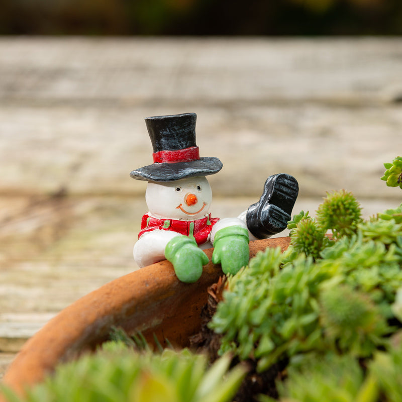 Pot Buddy 'Christmas Snowman' - Plant Pot Hanger