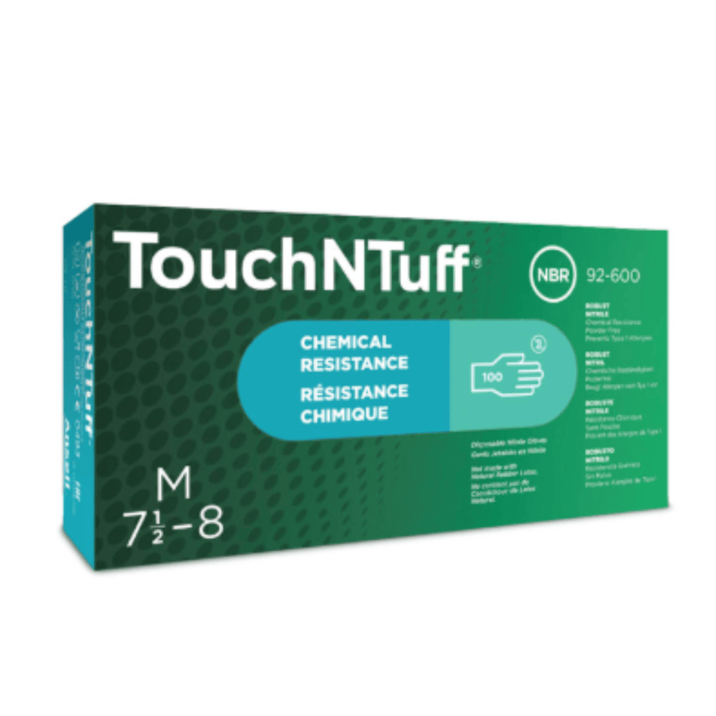 Ansell TouchNTuff 92-600 Powder Free Nitrile Disposable Gloves | Box of 100 gloves | www.theglovestore.co.uk