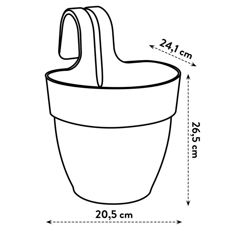 Elho Vibia Campana Easy Hanger - Silky White (Small) | www.theglovestore.co.uk