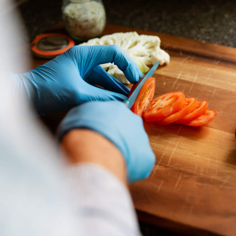 Bodyguards GL895 Blue Nitrile Powder Free Disposable Gloves | Food Safe Nitrile Blue Gloves | www.theglovestore.co.uk