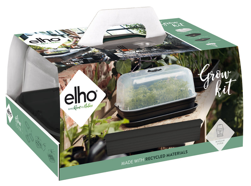 Elho Green Basics Grow Kit All in 1 - Black | www.theglovestore.co.uk