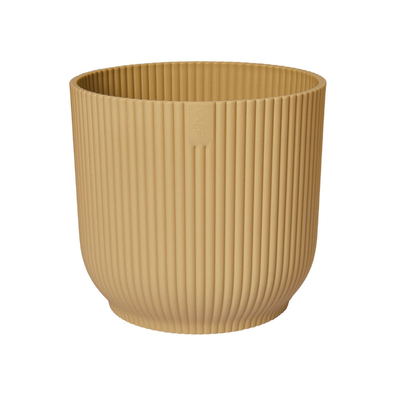 Elho Vibes Fold Round Indoor Flower Pot (18cm) - Butter Yellow | The Glove Store