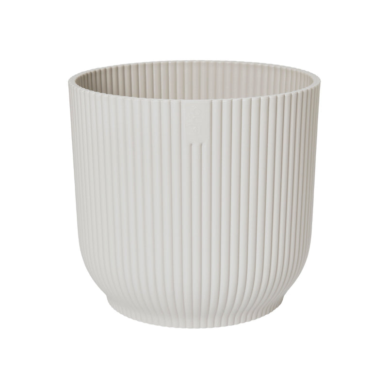 Elho Vibes Fold Round Mini Indoor Flower Pot (11cm) - Silky White | The Glove Store