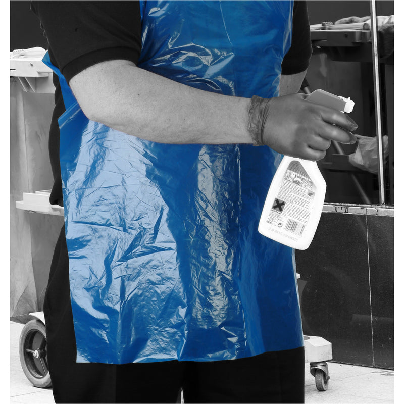 Disposable Polythene Aprons standard length flat packed (Economy) | www.theglovestore.co.uk