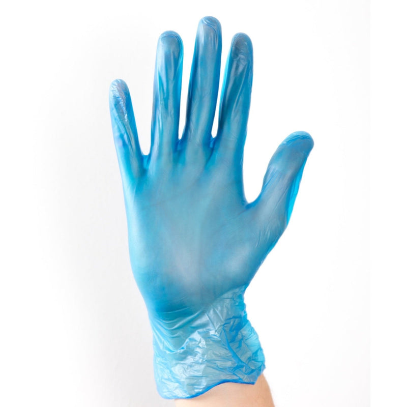 Aurelia Delight BLUE Powder Free Vinyl Examination Gloves 3899 | www.theglovestore.co.uk