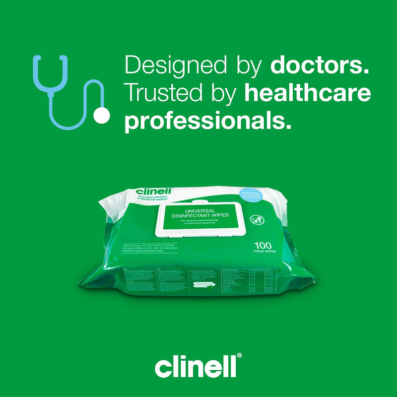 Clinell Universal Surface Wipes (100) - BCW100