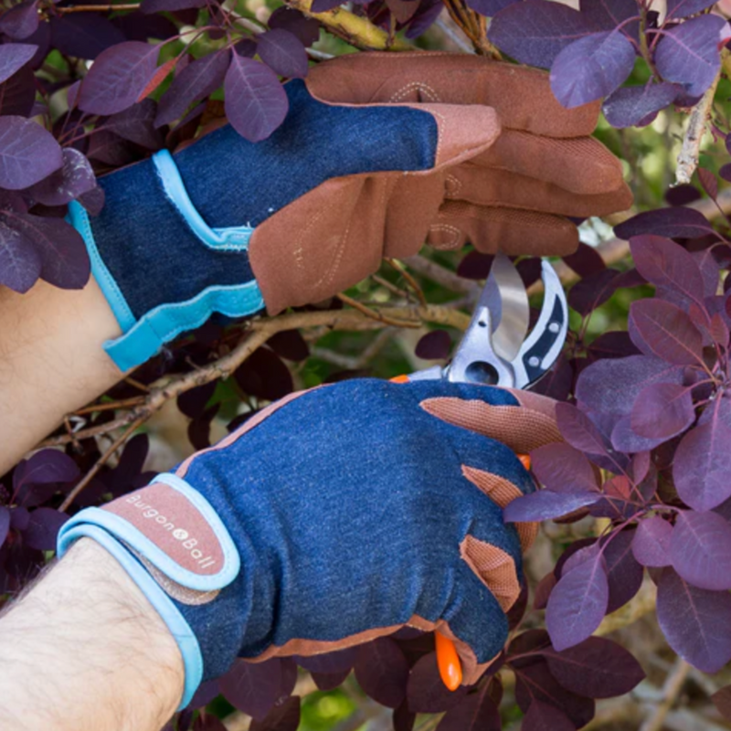 Burgon & Ball - Dig The Glove DENIM - Men's Gardening Gloves | www.theglovestore.co.uk
