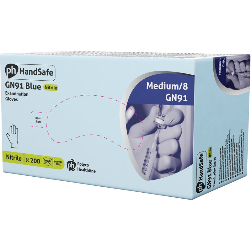 Handsafe Nitrile Examination Gloves (200) GN91 TheGloveStore.co.uk