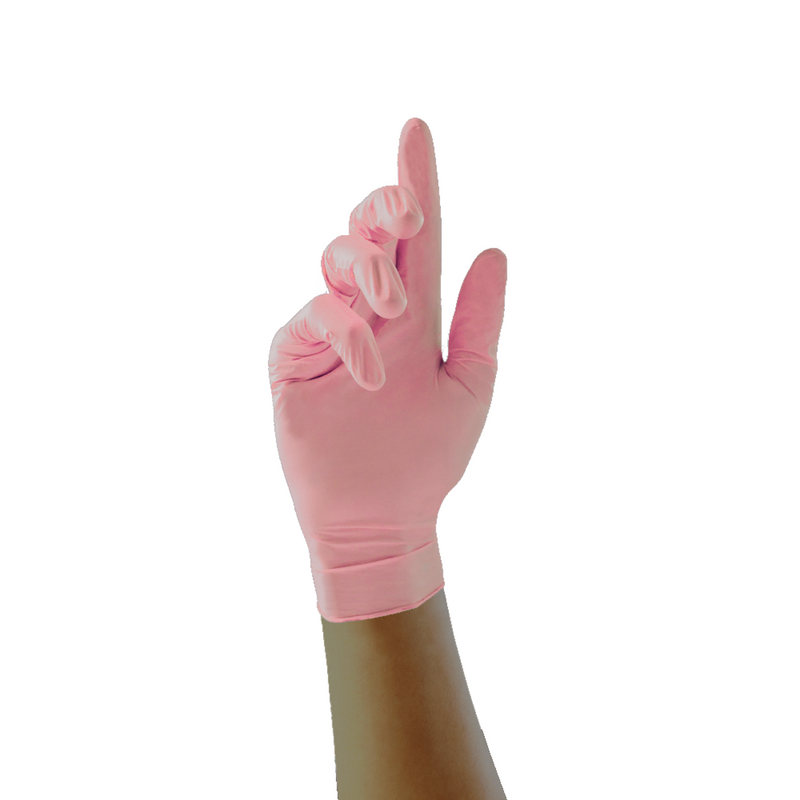 Unigloves Pink Pearl Nitrile Examination Gloves - GP005 | www.theglovestore.co.uk