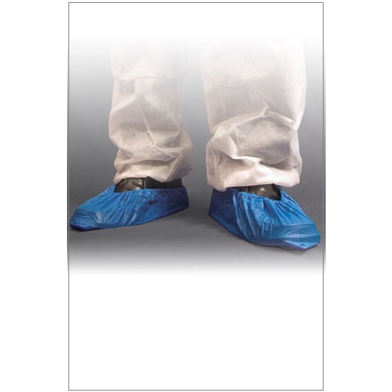 Shield Disposable Blue CPE Overshoes (41cm / 16") - DF01/16